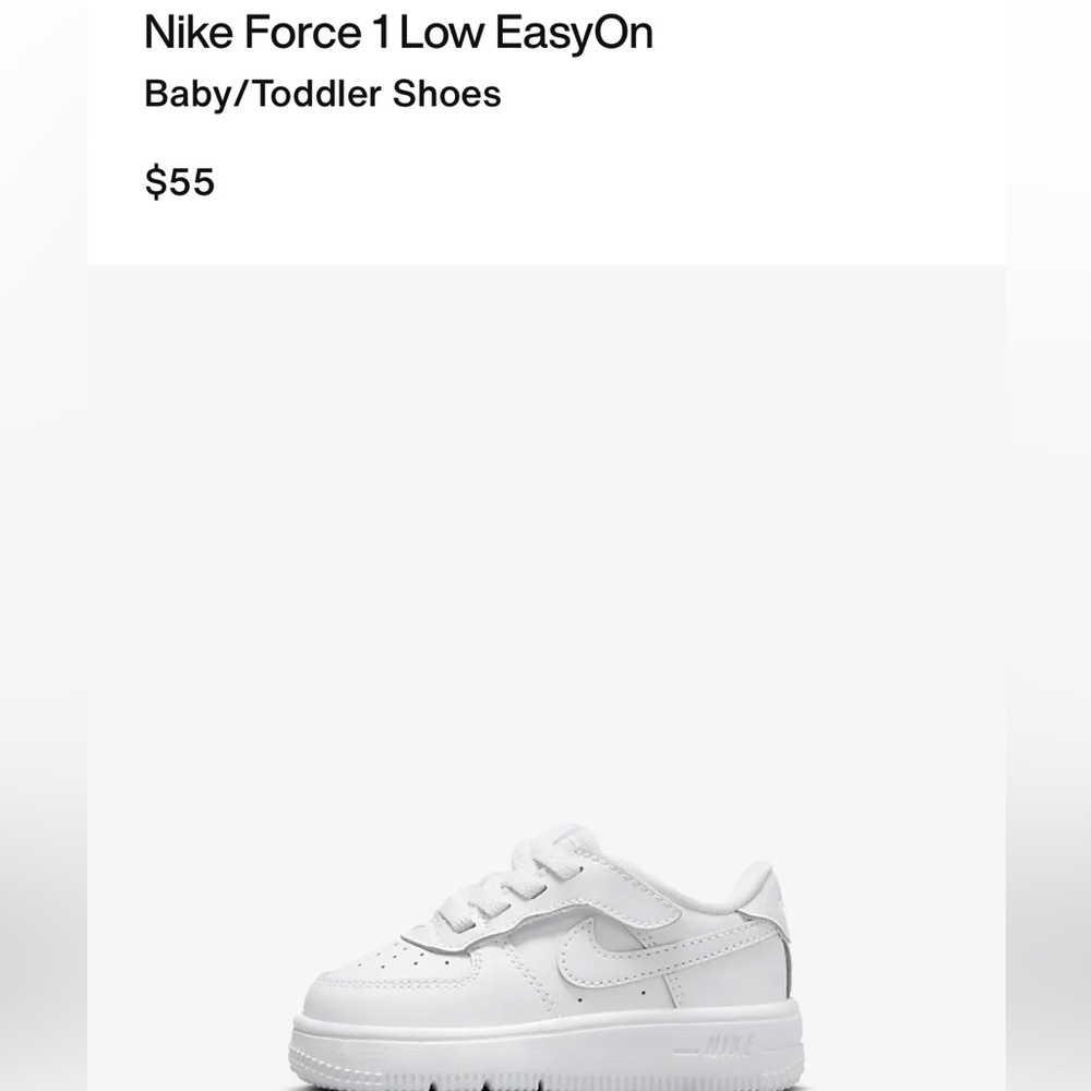 Nike Force 1 Low EasyOn baby/ toddler shoes